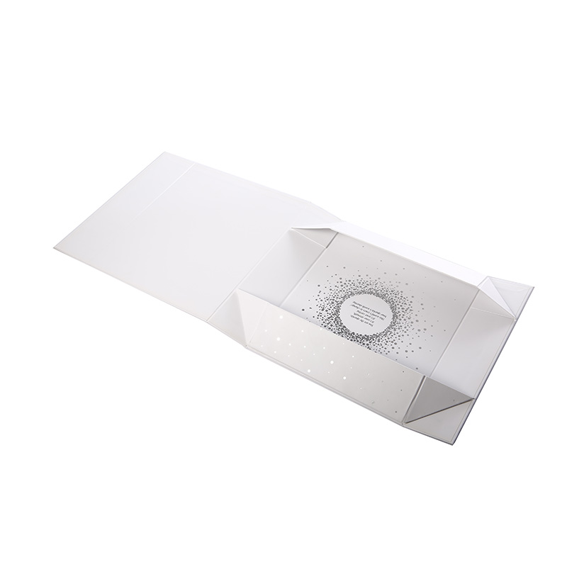 Henkilökohtainen läppä taitettava Luxury Custom White Kraft Paper Cardboard KeepSake Magneettinen lahjapakkaus